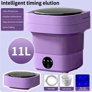 Brand New Compact Foldable Mini Washing Machine Green